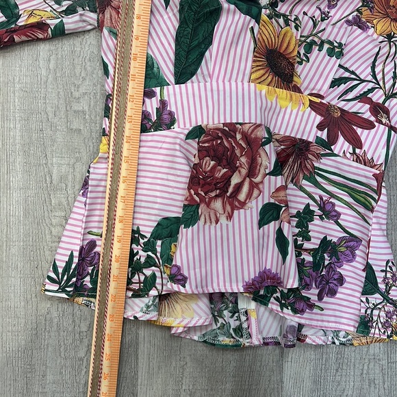 Jeuvre Floral Long Sleeve Size Large - Picture 10 of 10